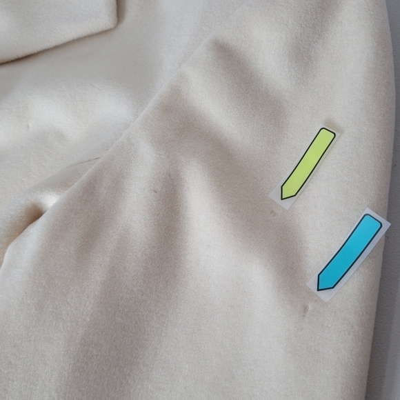 Nordstrom Wool Cashmere Blend Cream Blazer - Size 14 - Picture 12 of 14